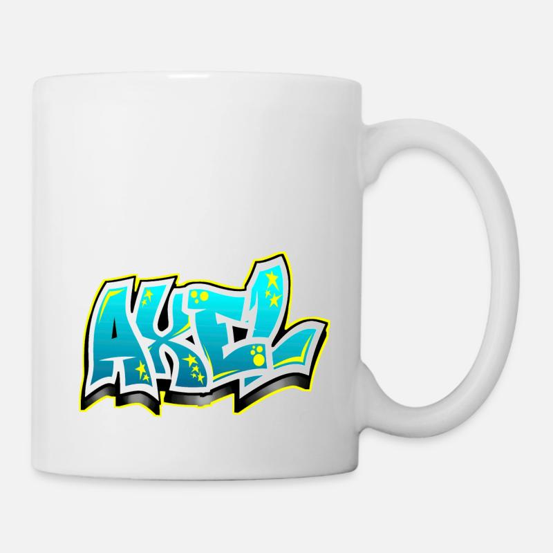 Graffiti Name Axel - Mug - white