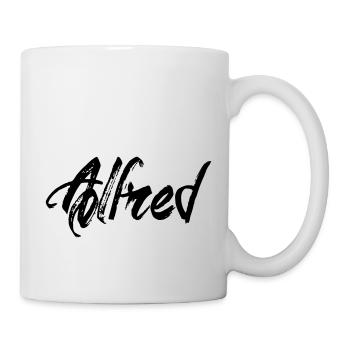 Alfred - Tasse - Weiß - Rechts
