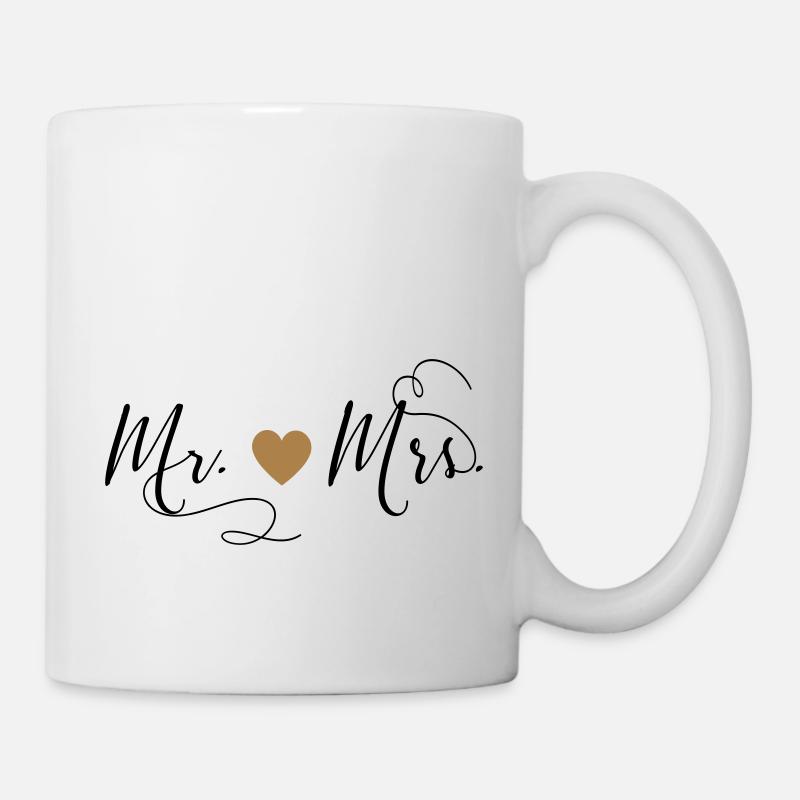 Mr . & Mme personnalisable - Mug blanc - blanc