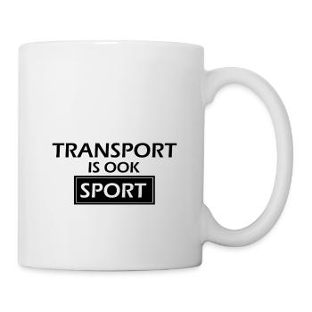 Transport is also sport - Mug - white - Right
