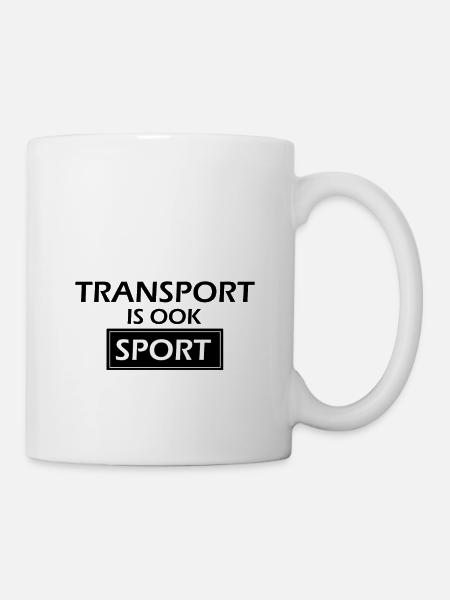 Le transport, c’est aussi le sport - Mug blanc - blanc