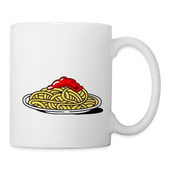 spaghetti with tomato - Mug - white - Right