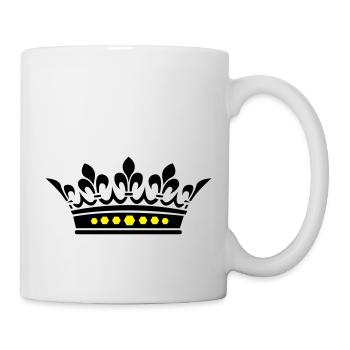 couronne - Mug blanc - blanc - Droite