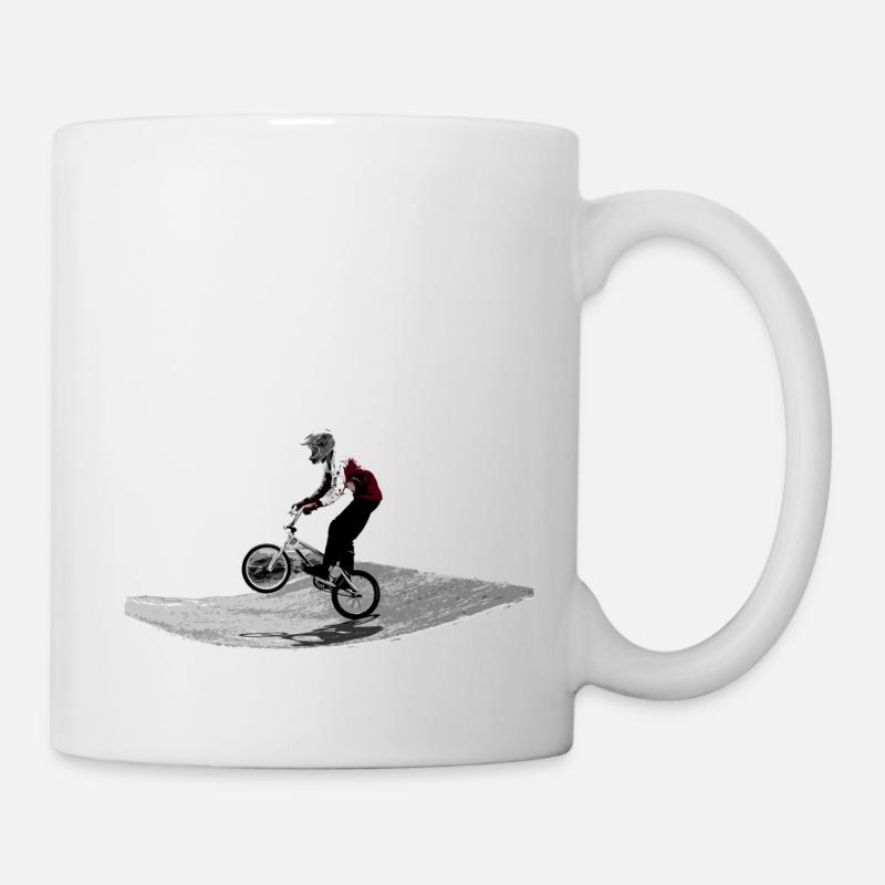 bmx - Tasse - Weiß