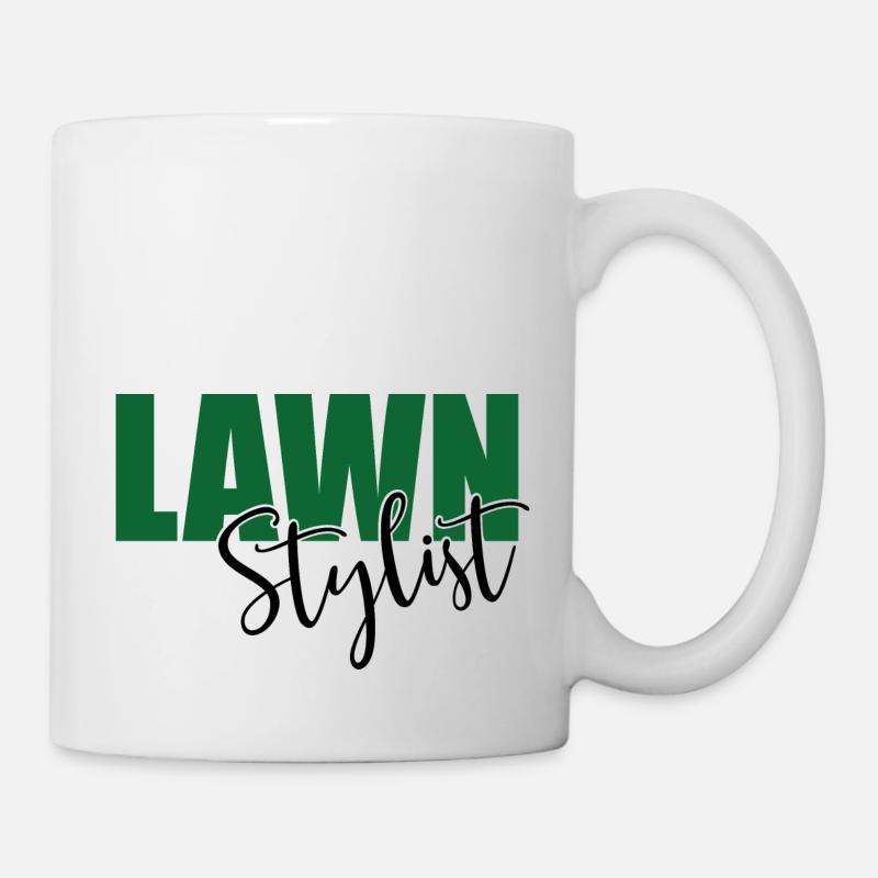 Rasen mähen - Tasse - Weiß