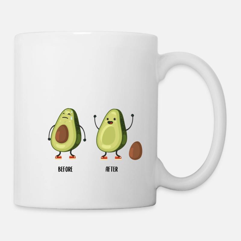 Avocat toilettes - Mug blanc - blanc