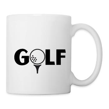 Golf - Tasse - Weiß - Rechts