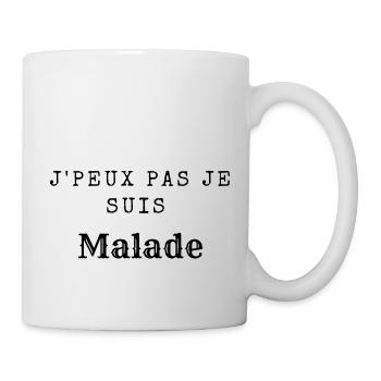 J peux pas je suis malade - Mug blanc - blanc - Droite