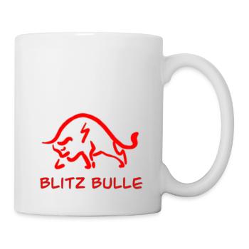 bulle rot - Tasse - Weiß - Rechts