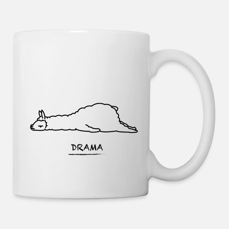DRAMA (Lama) - Tasse - Weiß