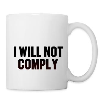 Je ne me conformerai pas à la conception des devis - Mug blanc - blanc - Droite