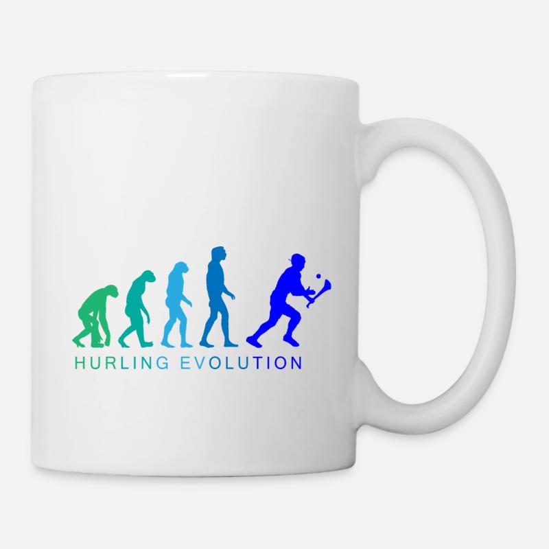 The Evolution of Hurling - Tasse - Weiß