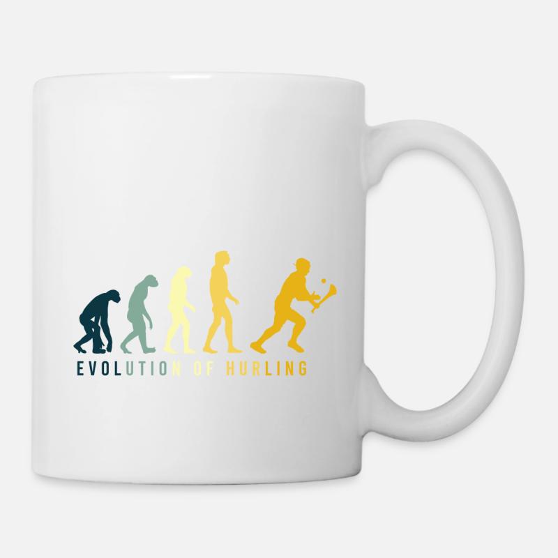 L’évolution du hurling - Mug blanc - blanc