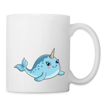 Narwal - Tasse - Weiß - Rechts
