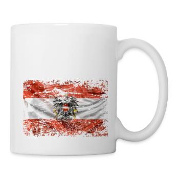 Austria Flag Austria Austrian Flag AT - Mug - white - Right