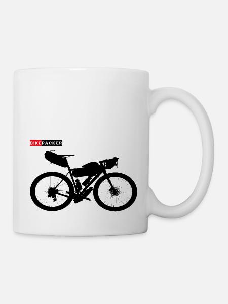 BikePacker - Tasse - Weiß