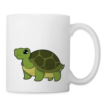 Schildkröte - Tasse - Weiß - Rechts