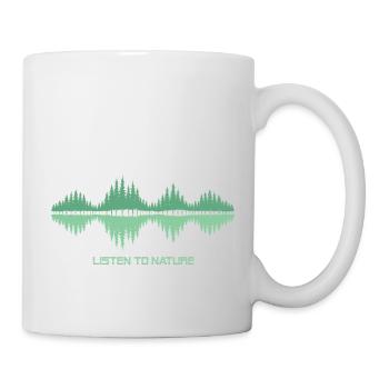 Sound of Nature Wald Natur Umwelt Schutz - Tasse - Weiß - Rechts