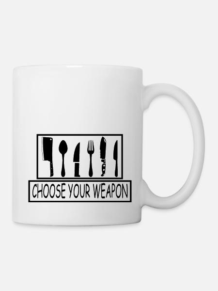 Cuisine cuisine cuisine cuisine Food Kitchen - Mug blanc - blanc