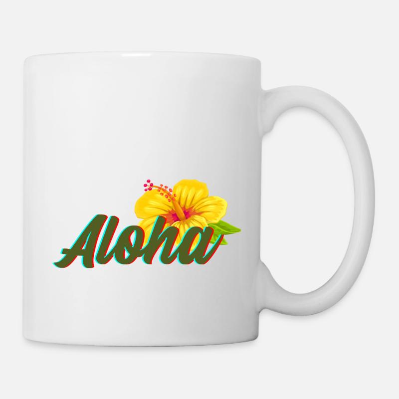 aloha - Mug blanc - blanc