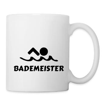 Bademeister Schwimmer Lifeguard - Tasse - Weiß - Rechts