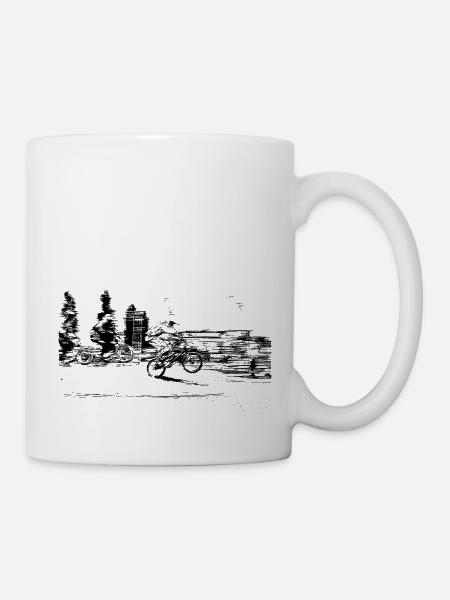 bmx - Tasse - Weiß