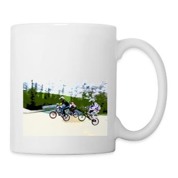 bmx - Tasse - Weiß - Rechts