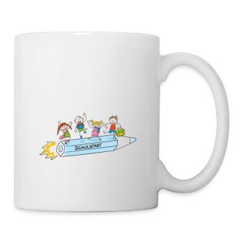 Schulstart Kinder Geschenk - Tasse - Weiß - Rechts