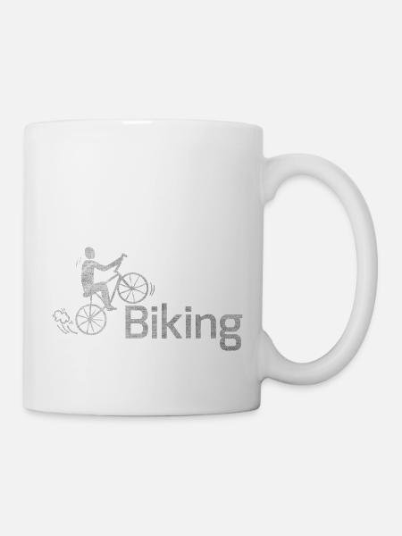 Biking - Tasse - Weiß