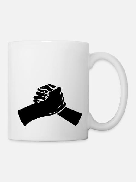 hände 01 - Tasse - Weiß