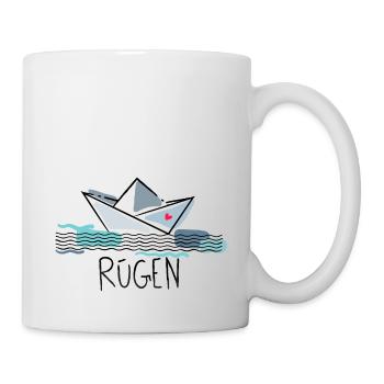 Paper ship Rügen Holiday by the sea - Mug - white - Right