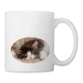 Sleeping cat - Mug - white - Right