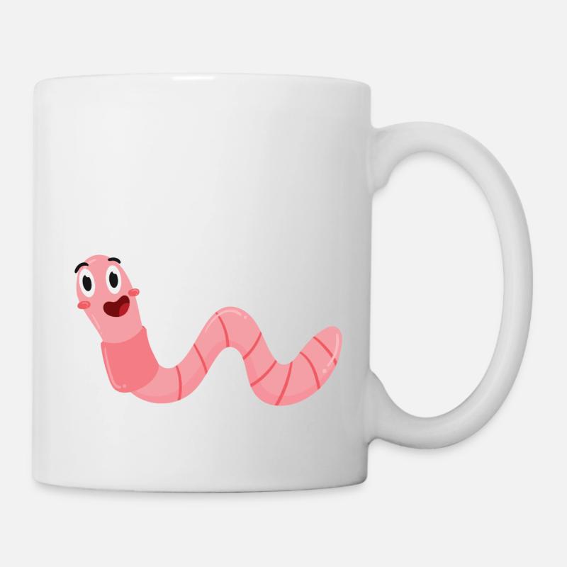 Ver de terre - Mug blanc - blanc