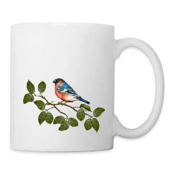 Vogel - Tasse - Weiß - Rechts