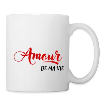 Amour de ma vie - Mug blanc - blanc - Droite