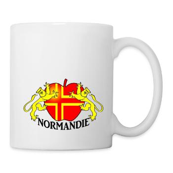 Normandie blason - Mug blanc - blanc - Droite
