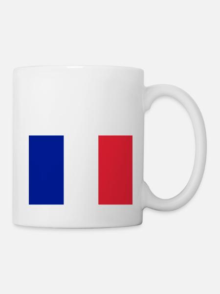 Drapeau français - Mug blanc - blanc