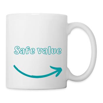 Sicherer Wert - Tasse - Weiß - Rechts