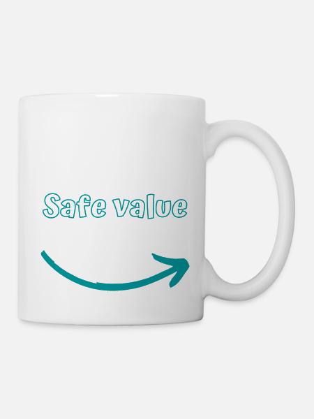 Sicherer Wert - Tasse - Weiß