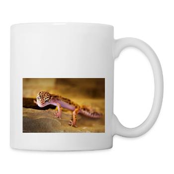 Gecko, Gecko léopard, Reptile - Mug blanc - blanc - Droite