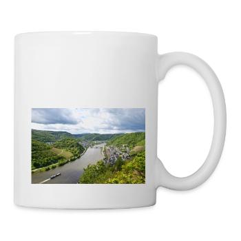 Moselle, Wine, Vineyard, Reil, Panorama - Mug - white - Right