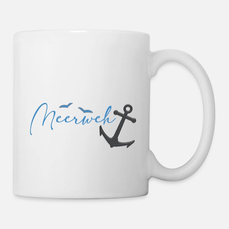 Meerweh Anker - Tasse - Weiß