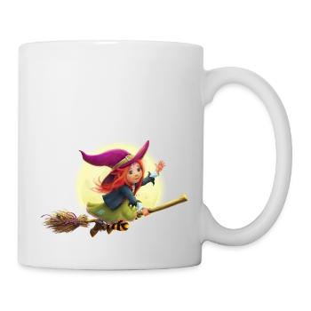 The little witch Elfriede - Mug - white - Right