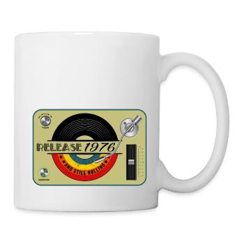 1976 birthday 46 years 46th anniversary release vinyl - Mug - white - Right