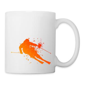 Skieur acrobatique Skieurs Skieurs - Mug blanc - blanc - Droite