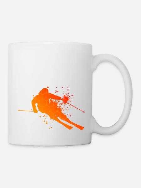 Freestyle Skifahrer Skifahren Skifahrer - Tasse - Weiß