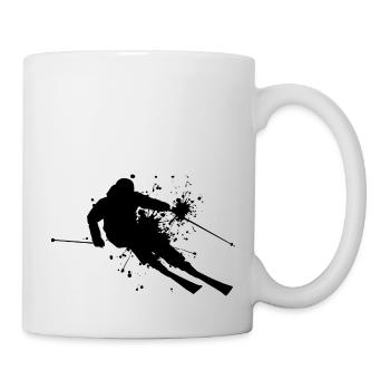 Skiing Skiing Men Ski Winter Sports - Mug - white - Right