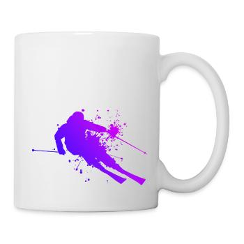 Ski Ski Ski Femmes Ski Cascade Ski - Mug blanc - blanc - Droite