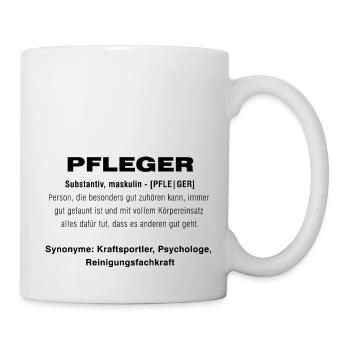 Pfleger - Tasse - Weiß - Rechts