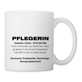 Pflegerin - Tasse - Weiß - Rechts